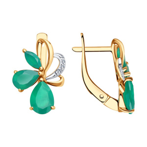 Серьги 728322 (Au 585)