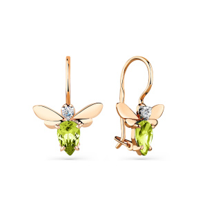 Серьги 09-1-051-0801-011 (Au 585)