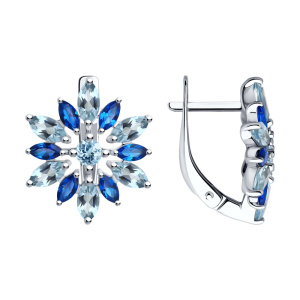 Серьги 92023072 (Ag 925)