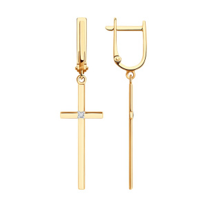 Серьги 51-121-02582-1 (Au 585)