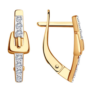 Серьги 029768 (Au 585)