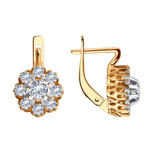 Серьги 029795 (Au 585)