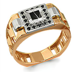 Кольцо 62053ч (Au 585)