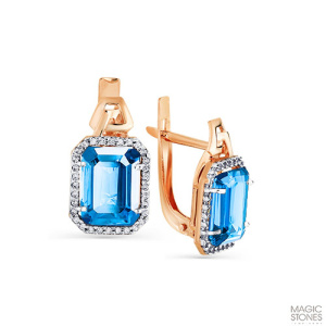 Серьги 02-2-640-1301-011 (Au 585)