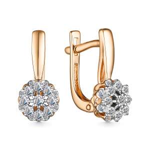 Серьги 25458-100 (Au 585)