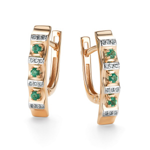 Серьги 26455-101 (Au 585)