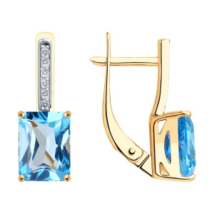 Серьги 728397 (Au 585)