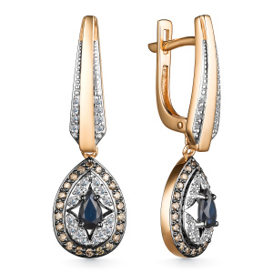 Серьги 25801-170 (Au 585)