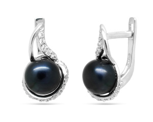 Серьги С1328ч (Ag 925)