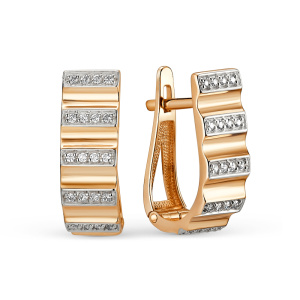 Серьги 032682-1102 (Au 585)