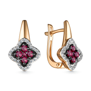 Серьги 25653-103 (Au 585)