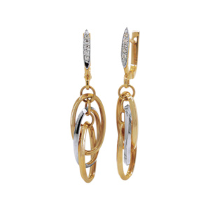 Серьги Т-810К-2 (Au 585)