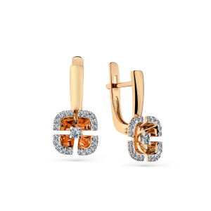 Серьги 2-108349-00-00 (Au 585)