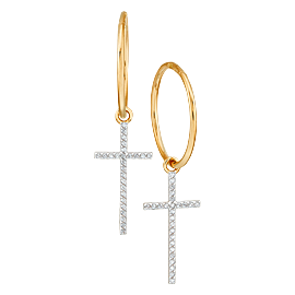 Серьги 18341 (Au 585)