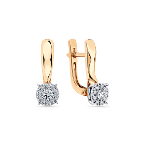 Серьги 2-407017-00-00 (Au 585)