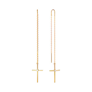 Серьги 140129 (Au 585)