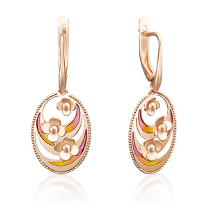 Серьги 02-3973-00-000-1110-25 (Au 585)