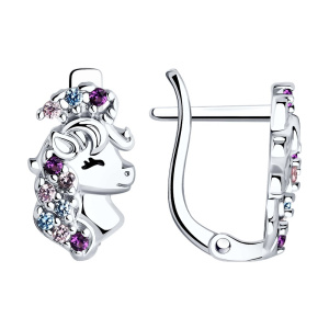 Серьги 94026085 (Ag 925)