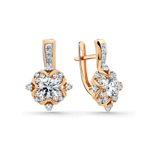 Серьги 002-0883-0001-011 (Au 585)