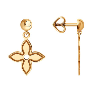 Серьги 51-122-02976-1 (Au 585)