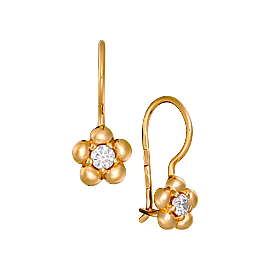 Серьги 19814 (Au 585)