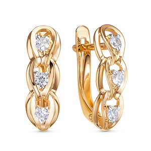 Серьги 1204471 (Au 585)