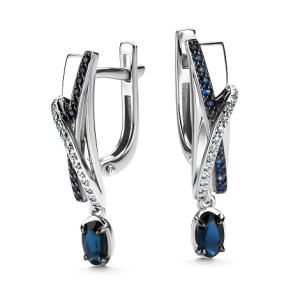 Серьги 26427-202 (Au 585)