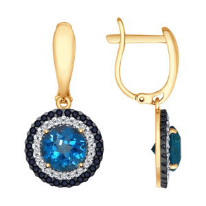 Серьги 725279 (Au 585)