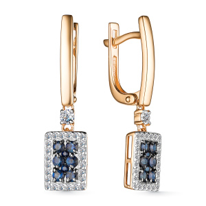 Серьги 25654-102 (Au 585)