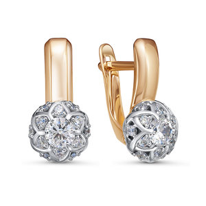 Серьги дф121045р (Au 585)