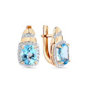 Серьги 02-3-500-1301-011 (Au 585)