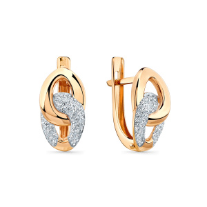 Серьги 002-1015-0001-011 (Au 585)