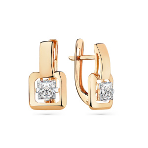 Серьги 002-0678-0001-011 (Au 585)