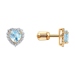 Серьги 728280 (Au 585)