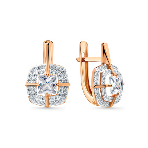 Серьги 002-1003-0001-011 (Au 585)