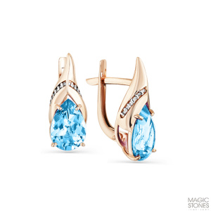 Серьги 02-3-028-1301-011 (Au 585)