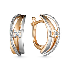 Серьги 25539-100 (Au 585)