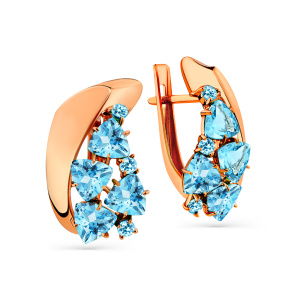 Серьги 02-3-312-1300-010 (Au 585)