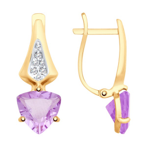 Серьги 725468 (Au 585)