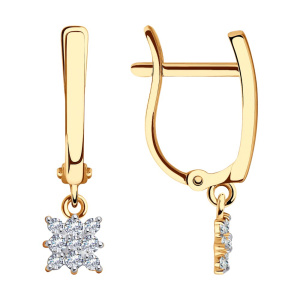 Серьги 029928 (Au 585)