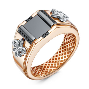 Кольцо 040045 ч (Au 585)