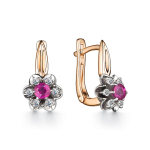 Серьги 21050-103 №17 2 (Au 585)