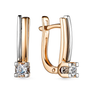 Серьги 24763-100 (Au 585)