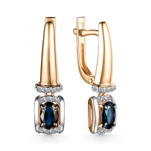 Серьги 24724-102 (Au 585)