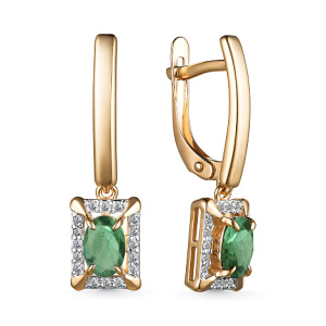 Серьги 25316-101 (Au 585)