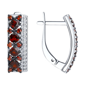 Серьги 92021447 (Ag 925)