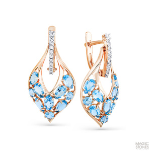 Серьги 02-2-667-1301-011 (Au 585)