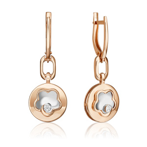 Серьги 02-4986-00-101-1111 №21 32 (Au 585)