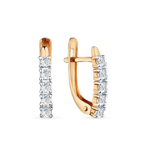 Серьги 002-0550-0001-011 (Au 585)