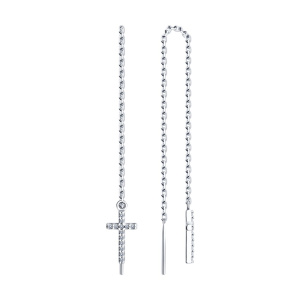 Серьги 94025836 (Ag 925)